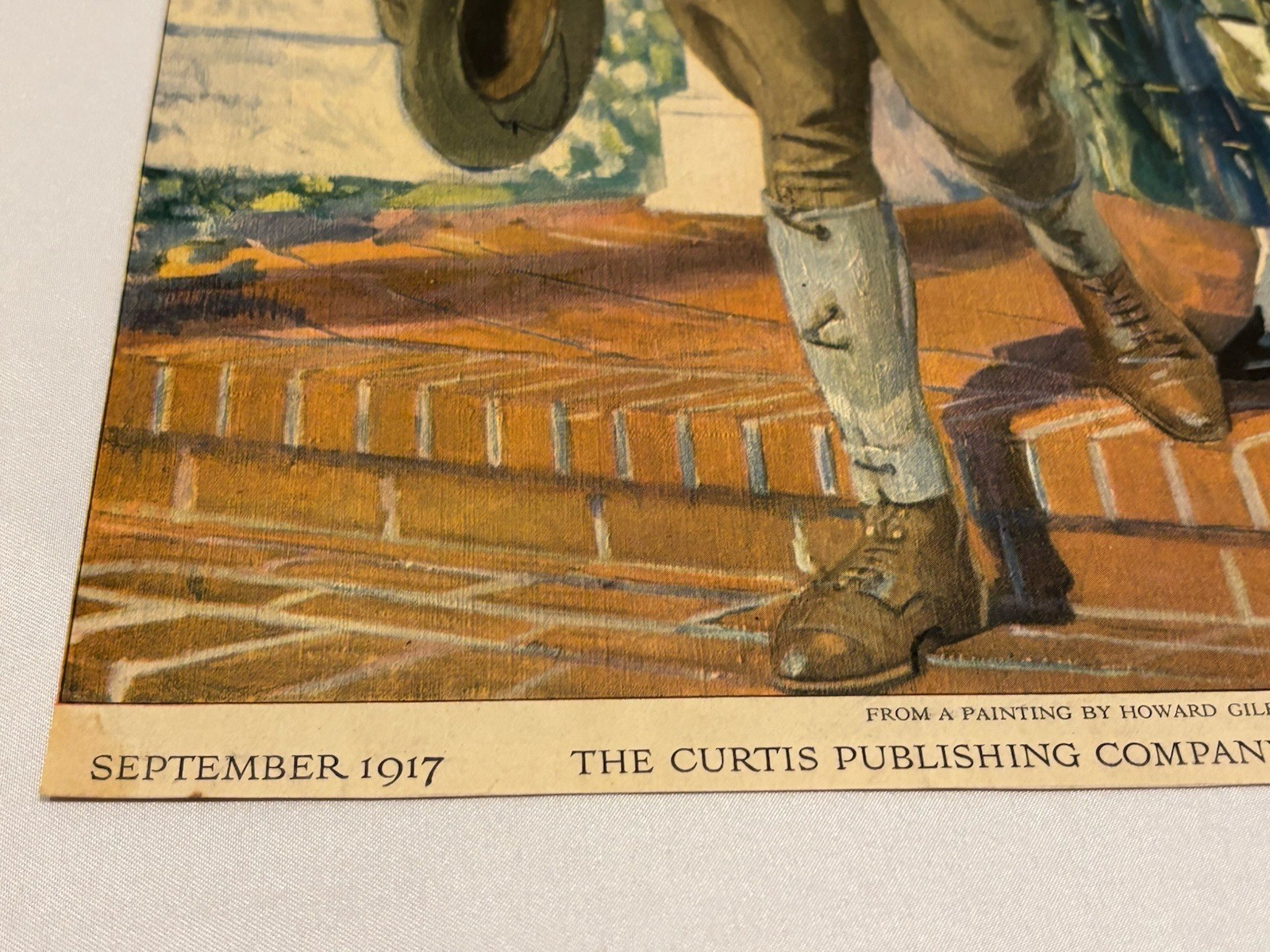 VTG Ladies Home Journal 1917 Howard Giles Soldier Art Ephemera Magazine Cover