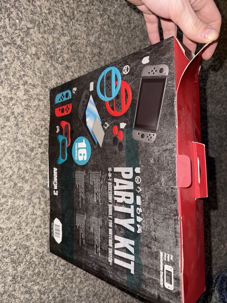 Armor3 Nintendo Switch 16-in-1 Accessory Bundle Starter Kit Case Set NEW