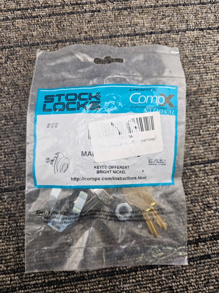 COMPX C9100: USPS-L-1172C High-Security Mailbox Lock w/ Keys - Keyed Differently