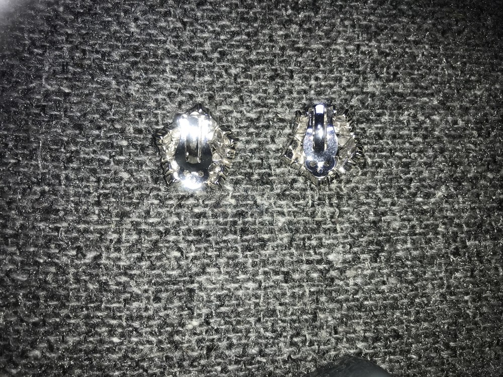 Stunning Rhinestone Clip Earrings