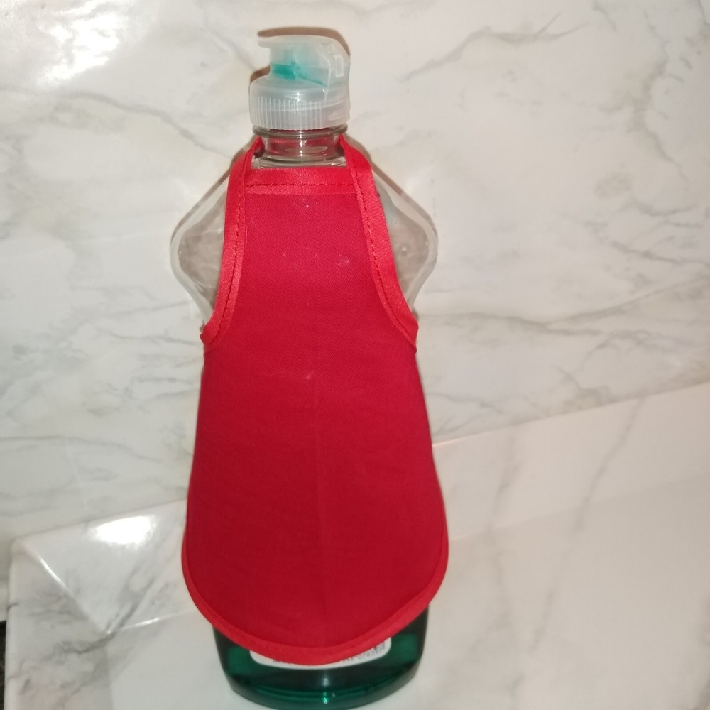 Solid Red / Solid Color Cotton Fabric- Decorative Soap Bottle Dish Apron 1PC