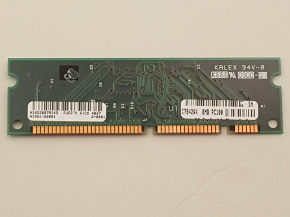 HP C7842AX 8MB 100-pin SDRAM DIMM [ Dual Inline Memory Module ] | A3865-60001
