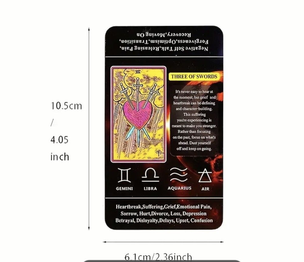 Tarot 78 Cards Deck Beginner Meaning Teaching Learning Fortune Future Telling