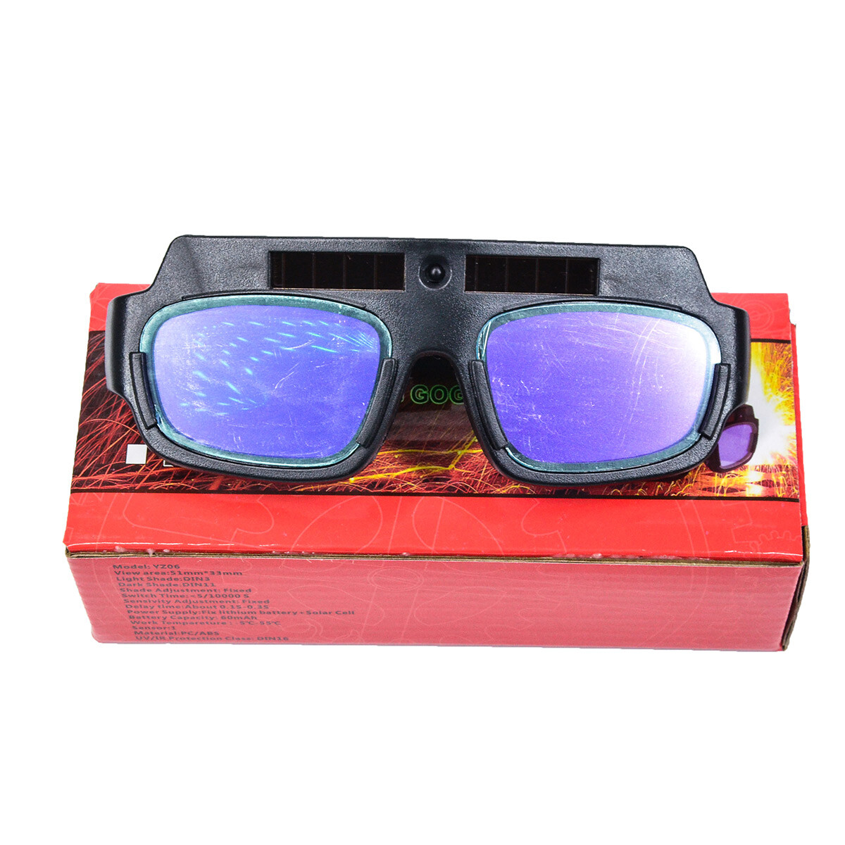 New Solar Powered Auto Darkening Welding Mask Helmet Eyes Goggle Welder Glasses