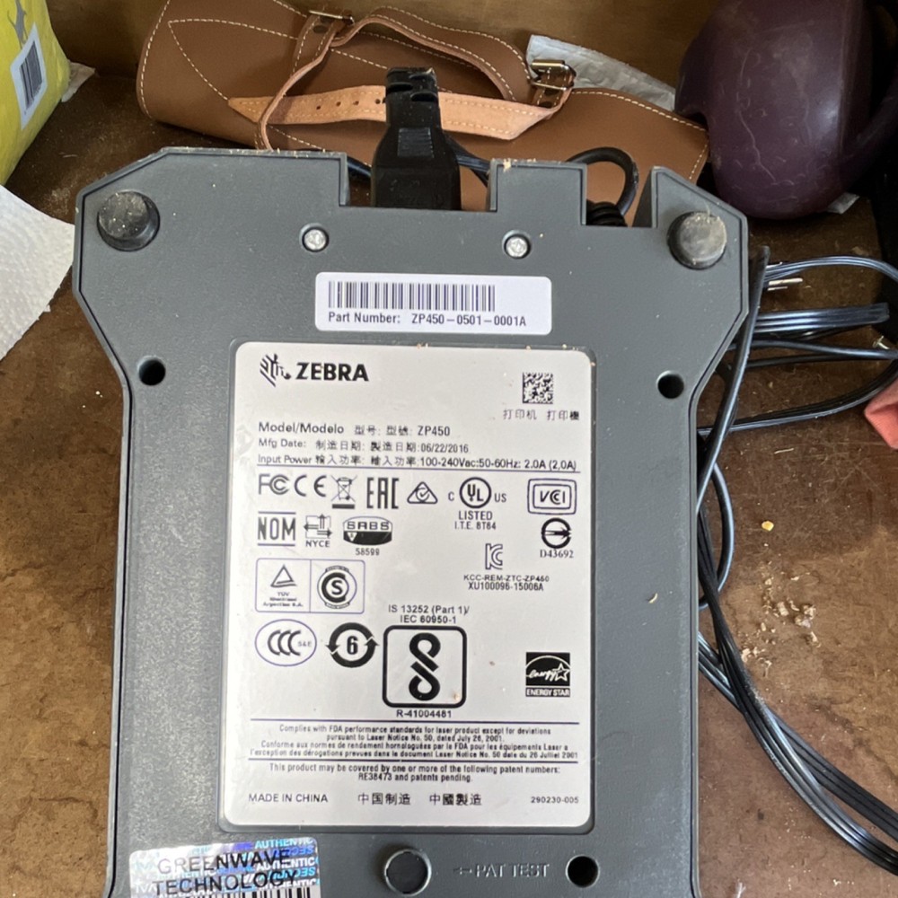 Zebra ZP450 Label Printer ZP450-0501-0001A