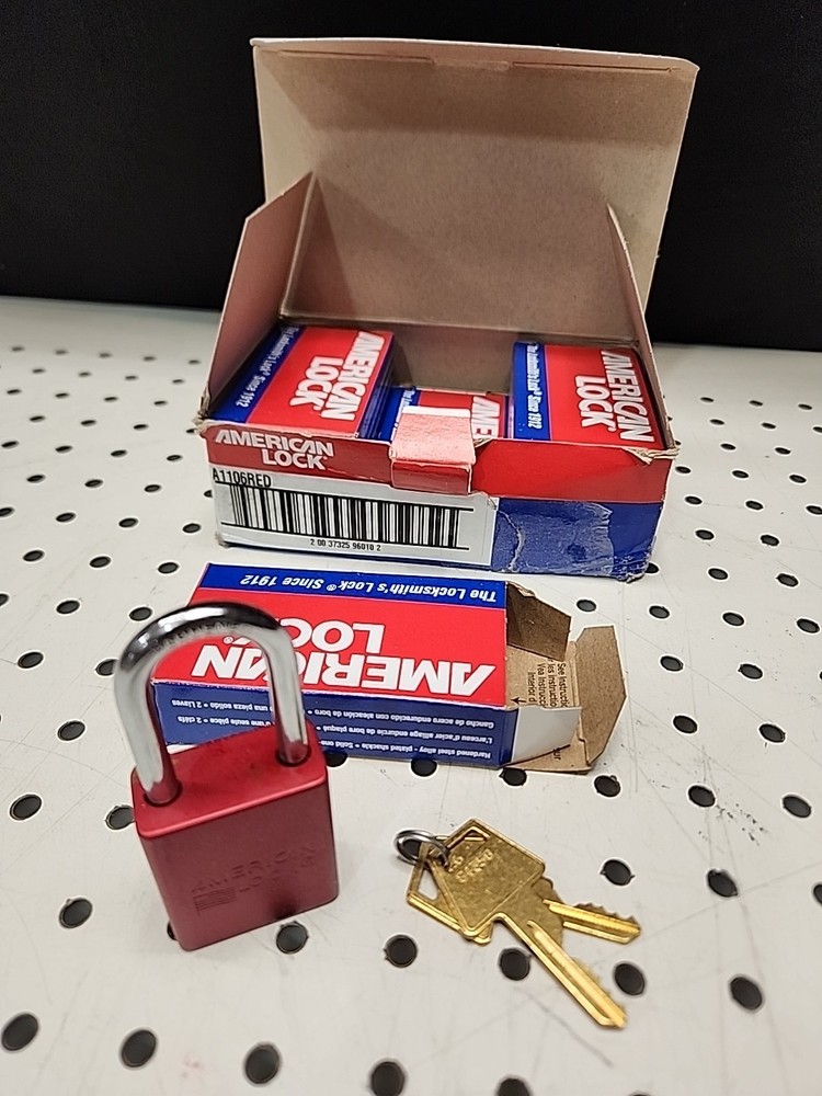 American Lock A1106red lockout locks (6)