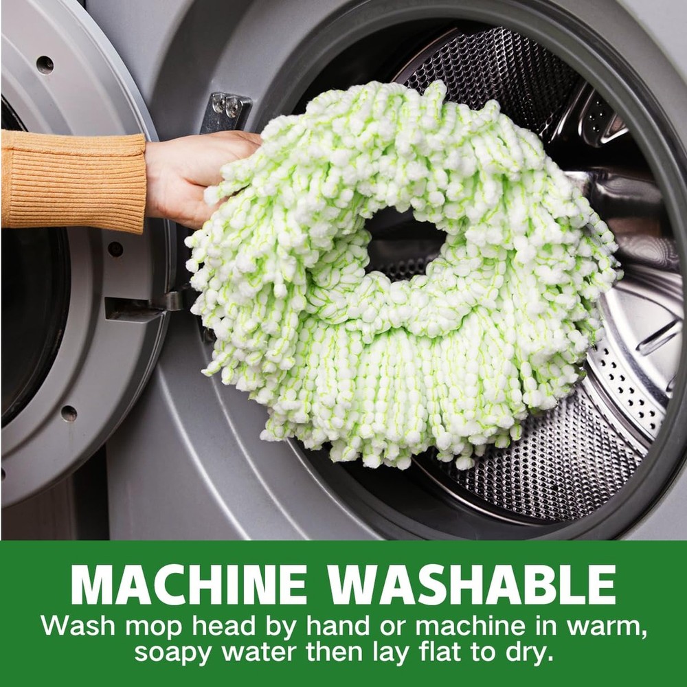 3 Pack Mop Head Replacement for Libman Tornado Spin Mop, Microfiber Spin Mop ...