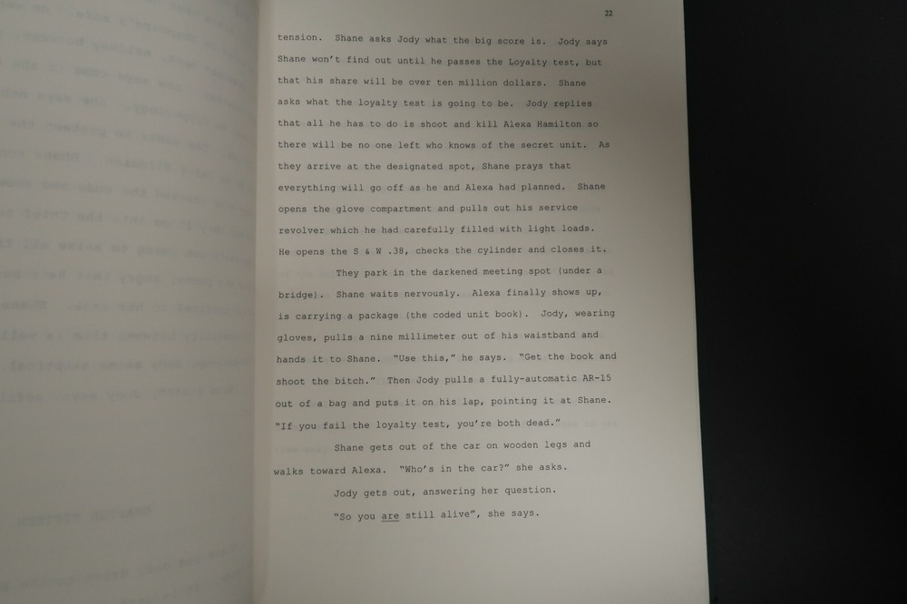 The Viking Funeral Original Book Script Stephen J. Cannell Studios Collection