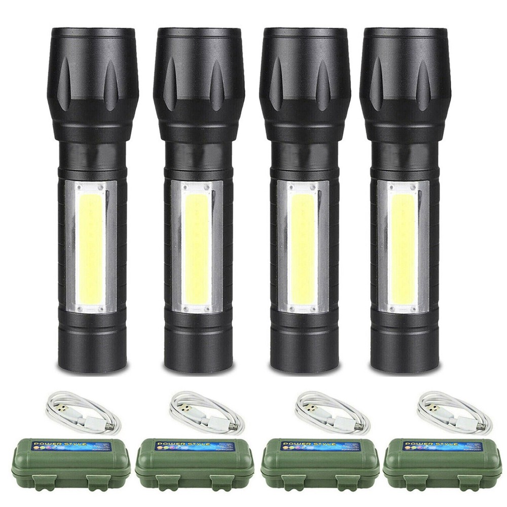 950000000 Lumen Super Bright LED Tactical Flashlight USB Rechargeable Work Light