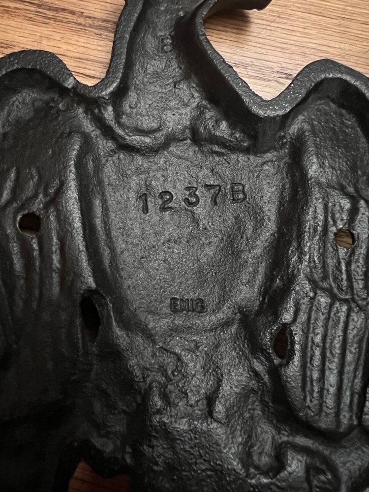 Vintage Emig Rustic Cast Iron Eagle Door Knocker