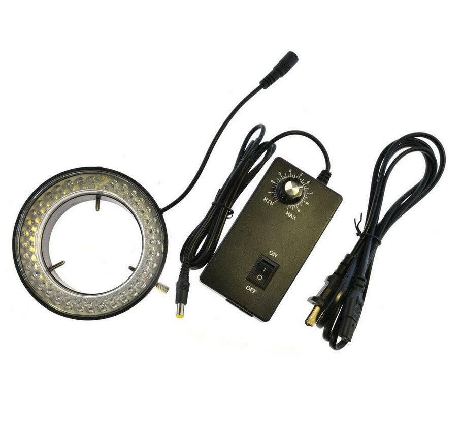 72 mm LED annular light source for stereo microscope brightness adjustable