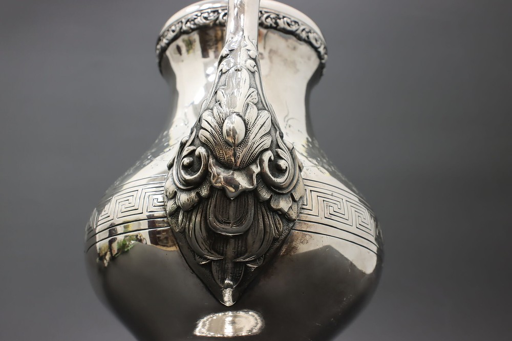 Victorian Antique Silverplate Tea or Coffee Pot, Meriden #54992