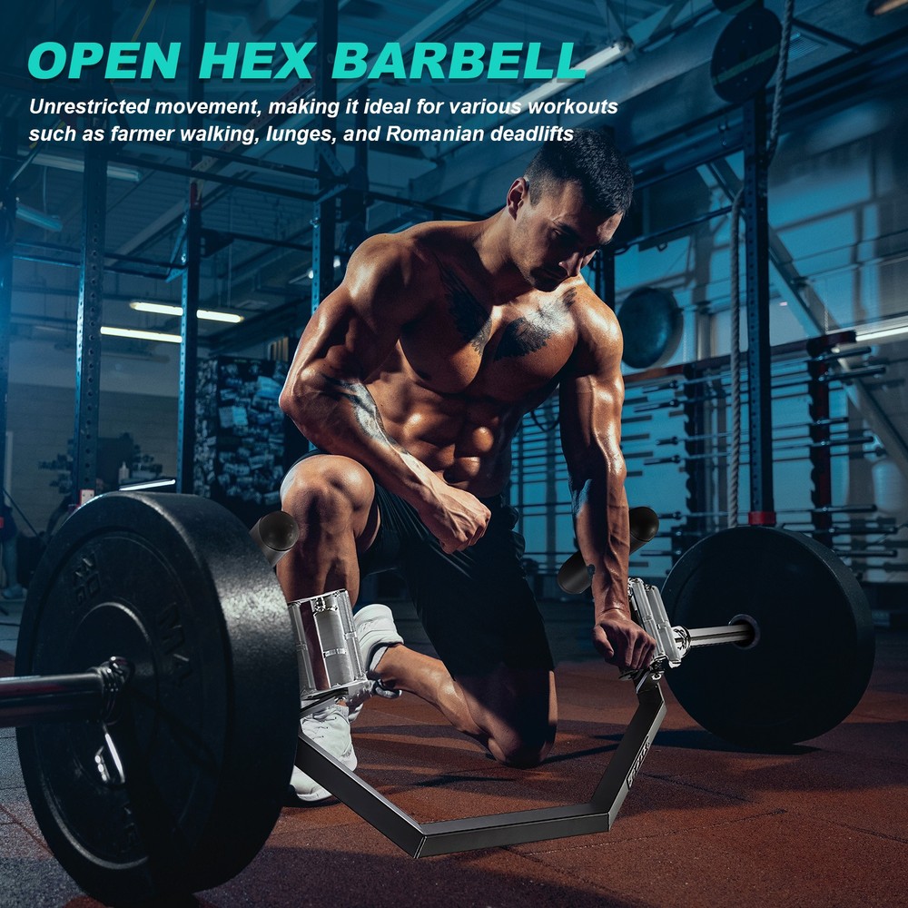 Multi-Function Open Trap Bar for Strength Training Fitness Equipment