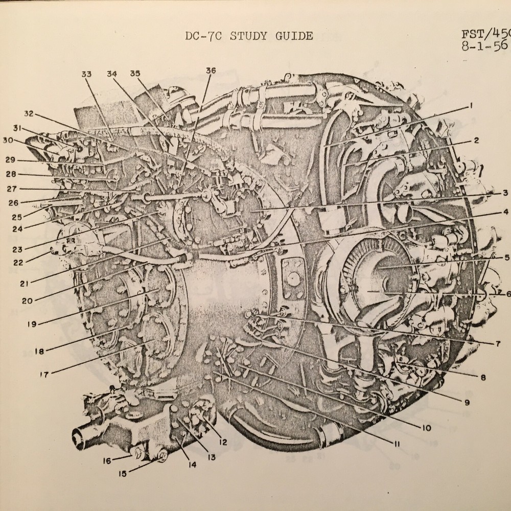 Douglas DC-7C Study Guide Manual
