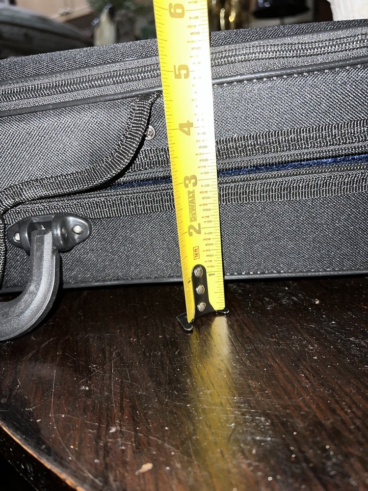 Aileen CSV102 Basic Lightweight Suspension Violin Black Zip Hard Case backpack