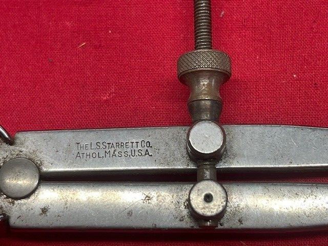 Starrett 83A-6 Yankee Spring-Type Dividers Solid Nut 6" RUSTY