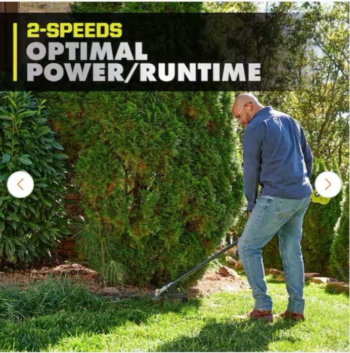 NEW RYOBI 40V Brushless 16" Carbon Fiber Attach Ready String Trimmer -TOOL ONLY