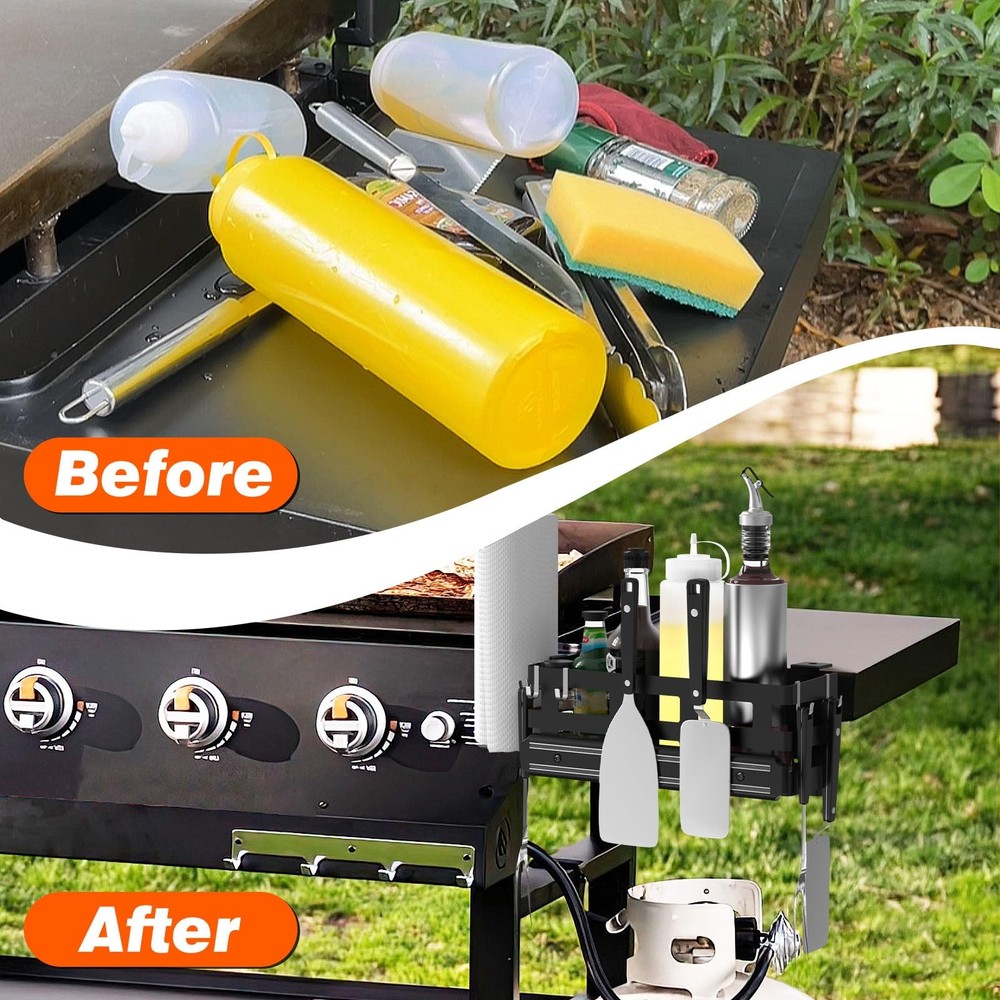 Griddle Caddy for Blackstone/Weber Grill, Griddle for Space Saving,Grilling S...