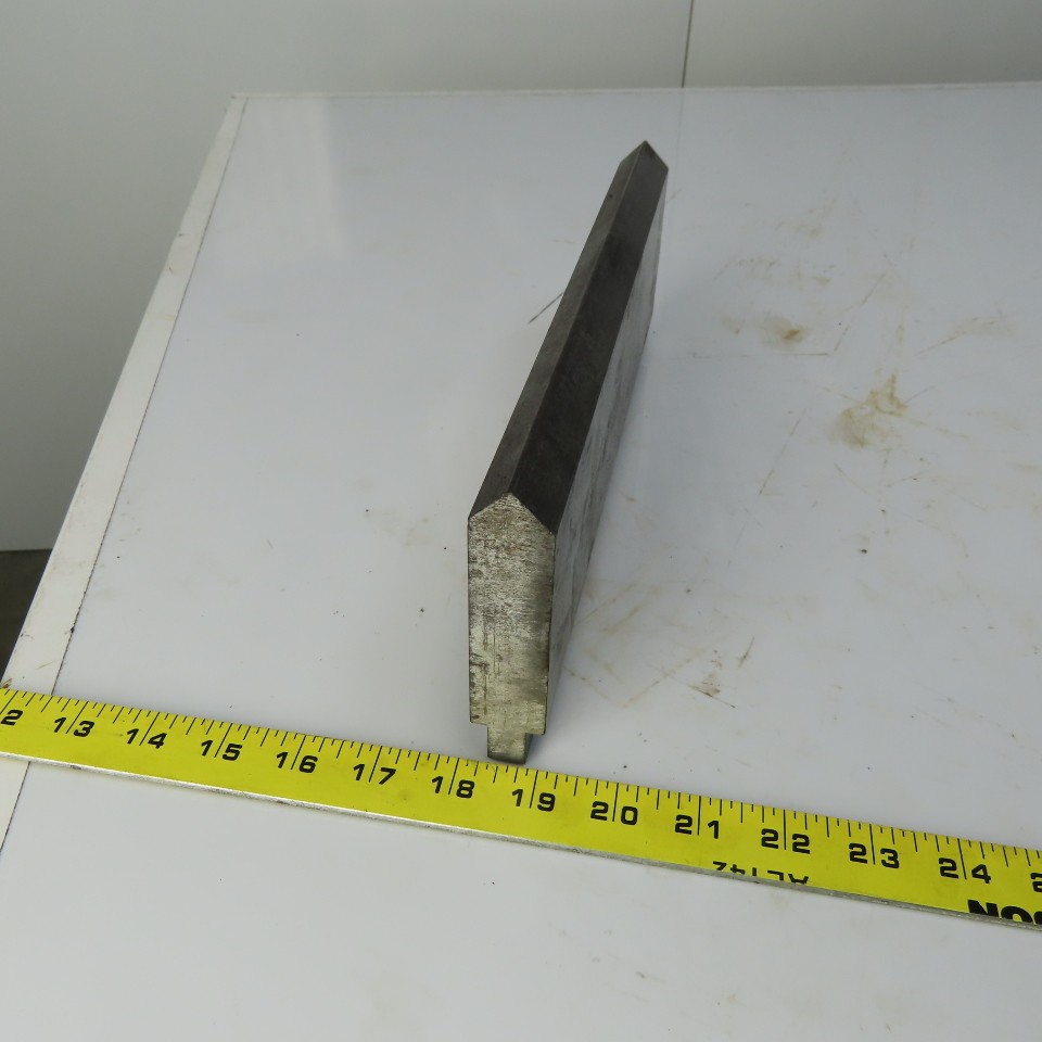 12" Press Brake 90° Forming Angle Die Block 1/2" Tang 4-1/4" Ht 1" Thick