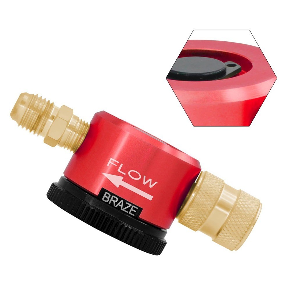 Ergonomic Brass Nitrogen Flushing Tool for HVAC Systems with Quick Setup