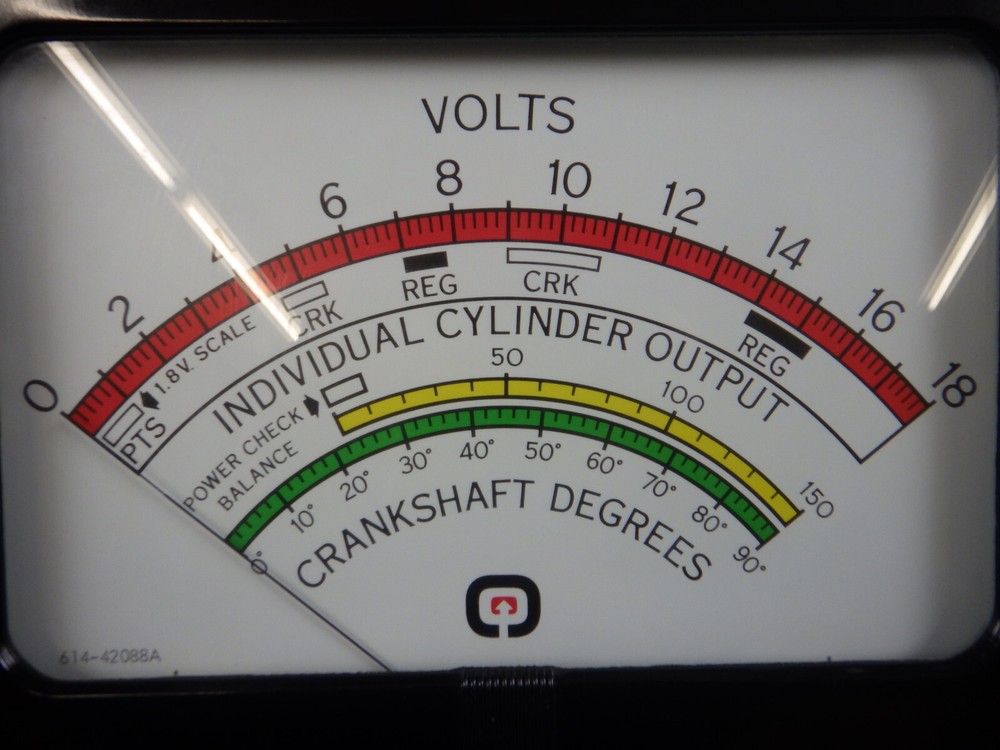 NOS vintage Simpson Large volt/panel meter Sun? engine analyzer 1950s 1960s