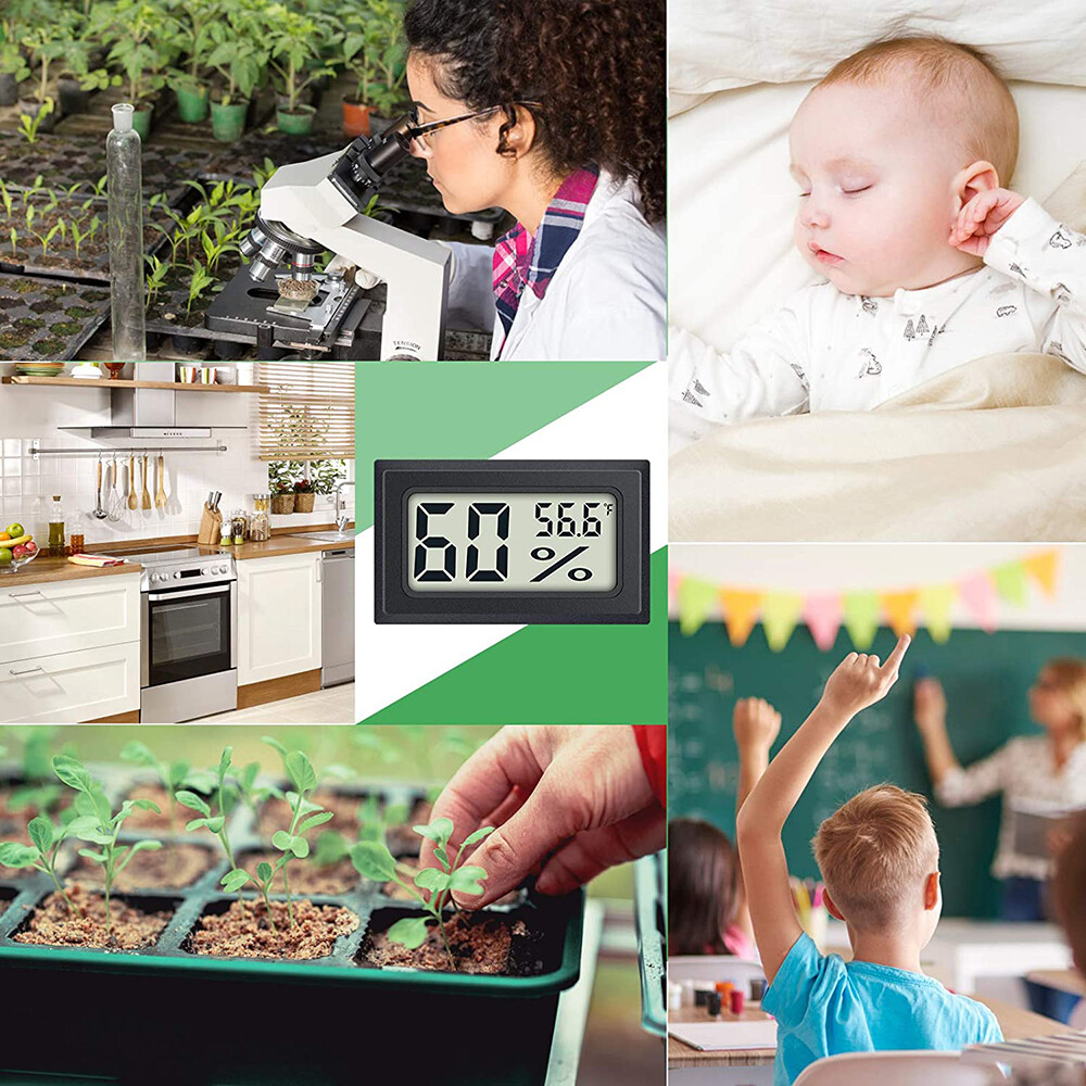 Digital LCD Indoor Outdoor Thermometer Hygrometer Temperature Humidity Meter Lot