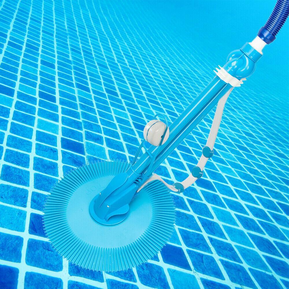 Automatic Swimming Pool Vacuum Cleaner Hover Climb Wall w/ Hose In Ground