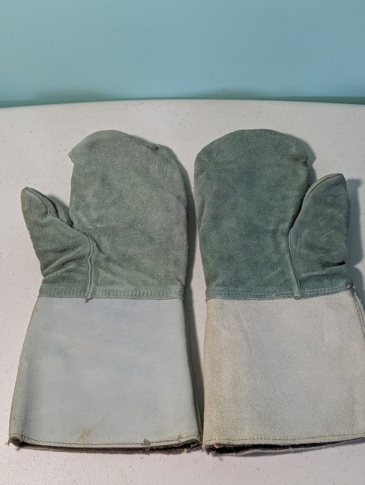 Welding Gloves Vintage Green
