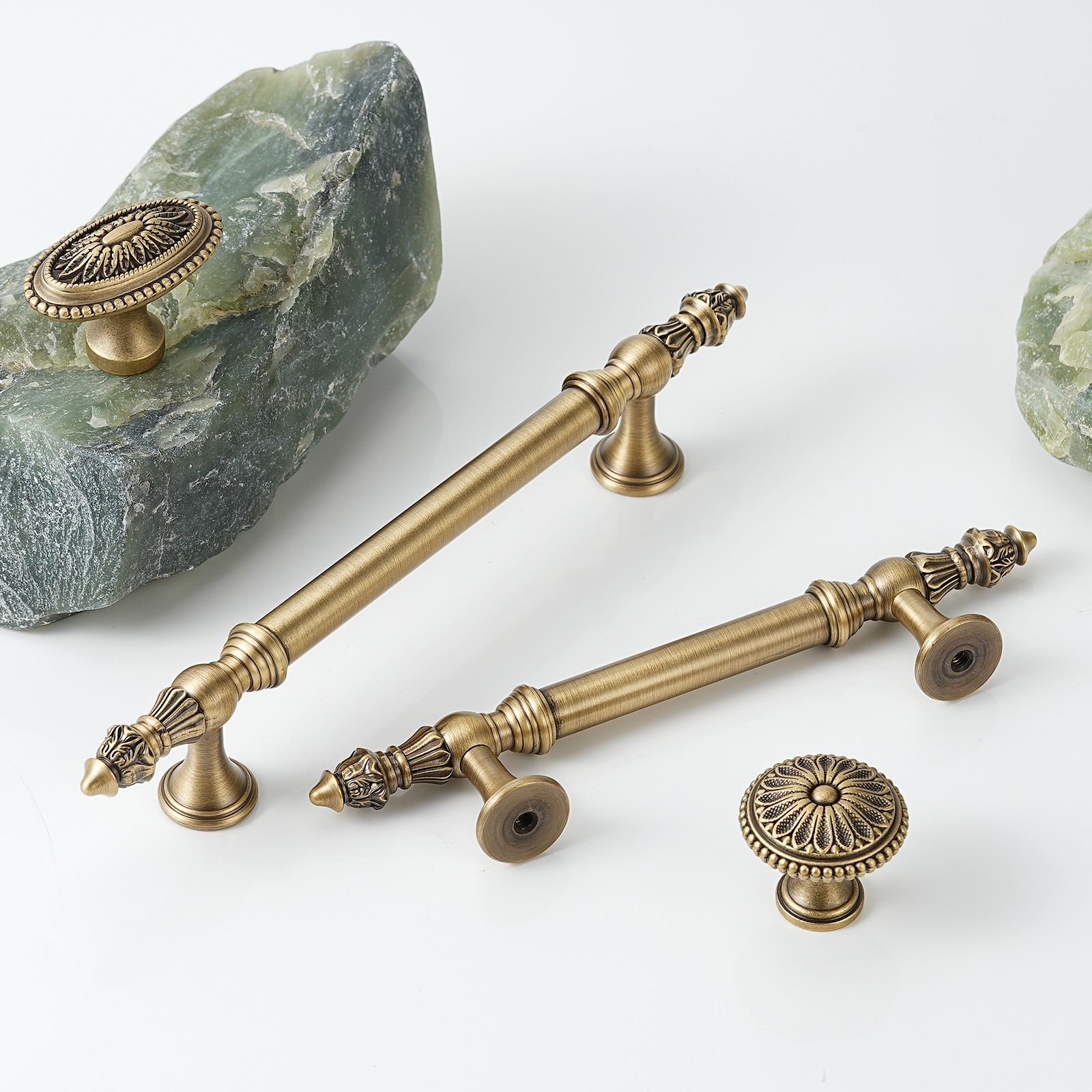 2/3/5/10/20/30 Pack Solid Brass Cabinet Pulls & Cabinet Knobs