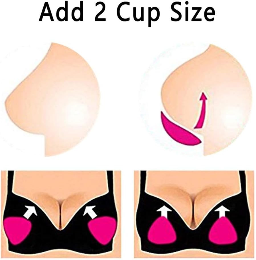 Silicone Bra Inserts Large Add 2 Cup Size Padding...