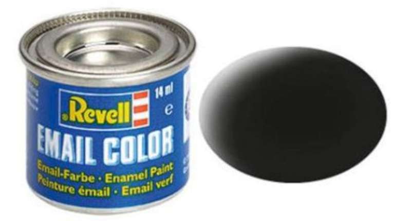 14ml Enamel Black Mat Tinlets