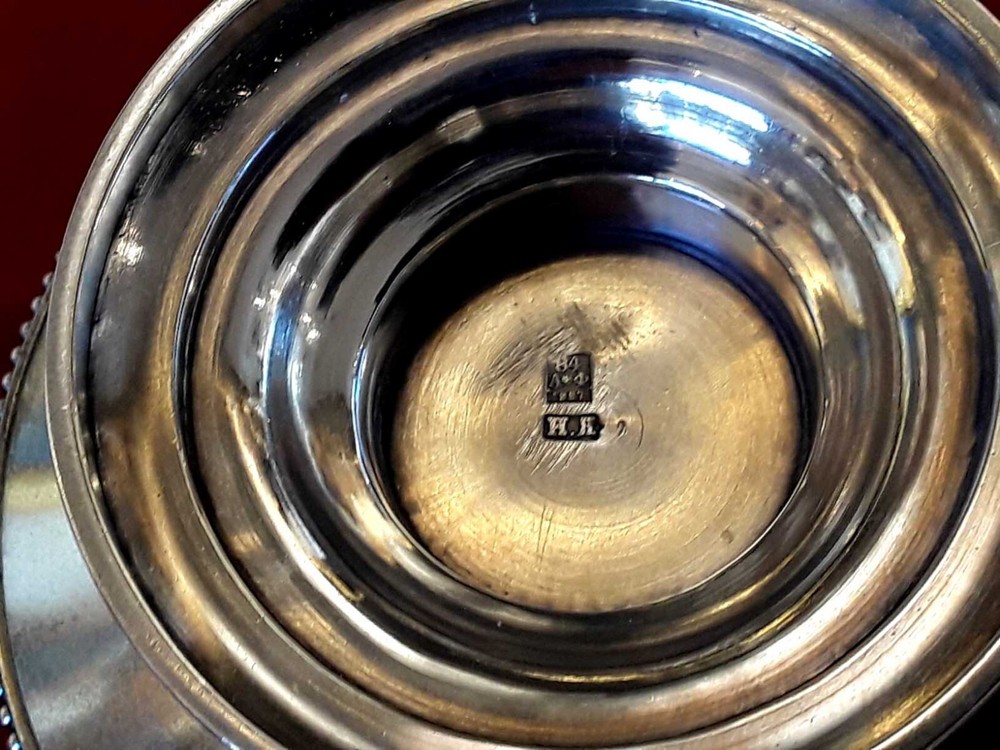 RUSSIAN SOLID SILVER CREAMER I. KHLEBNIKOV , 1887