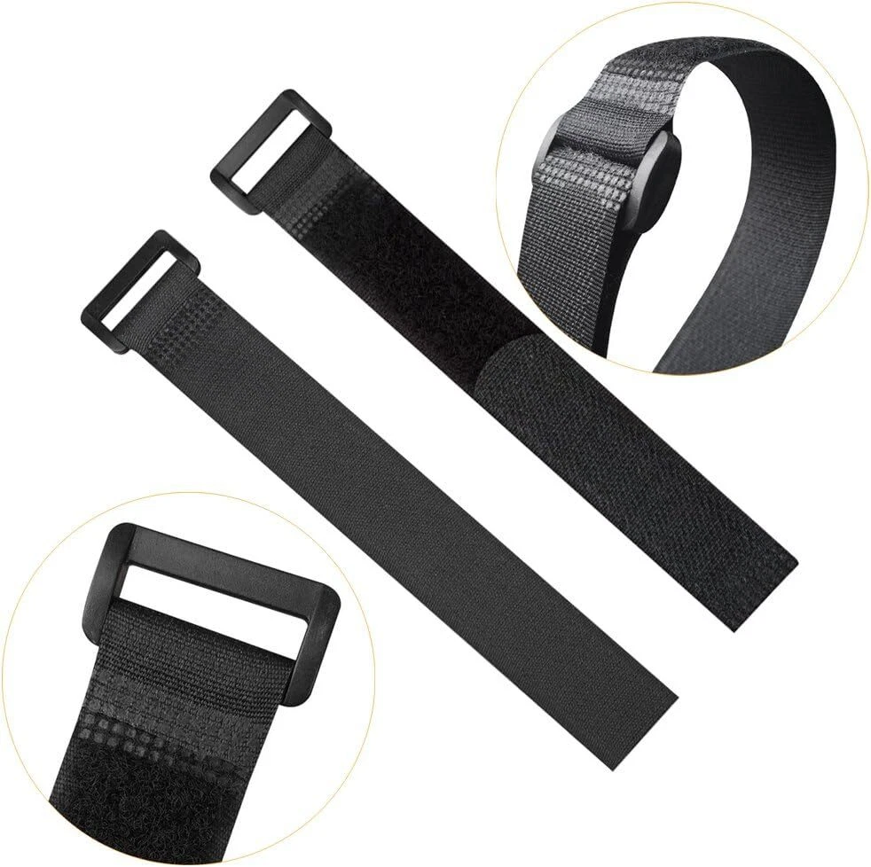 VELCRO Brand Bulk Pack 20 Reusable Fastening Cable Straps with Buckle Variety US