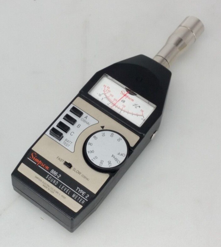 Simpson 886-2 Type 2 Multi Weight Sound Level Meter 40-140dB