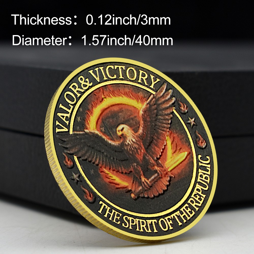 Valor & Victory - The Spirit of the Republic Challenge Coin Commemorative Medal