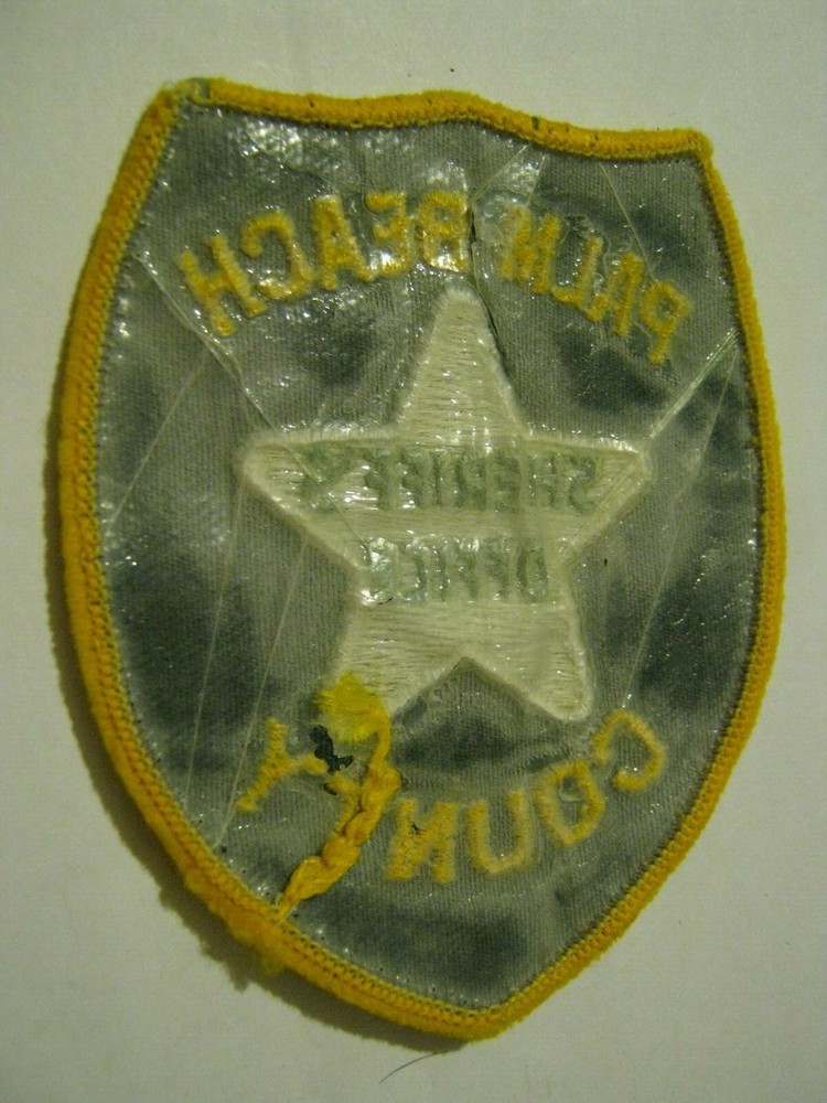 PALM BEACH COUNTY FL SHERIFF'S Patch, See description etc. for size & condition