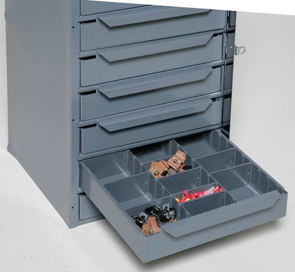 Durham Mfg 611-95 Storage Cabinet,12-5/8 In W,9 Drawers