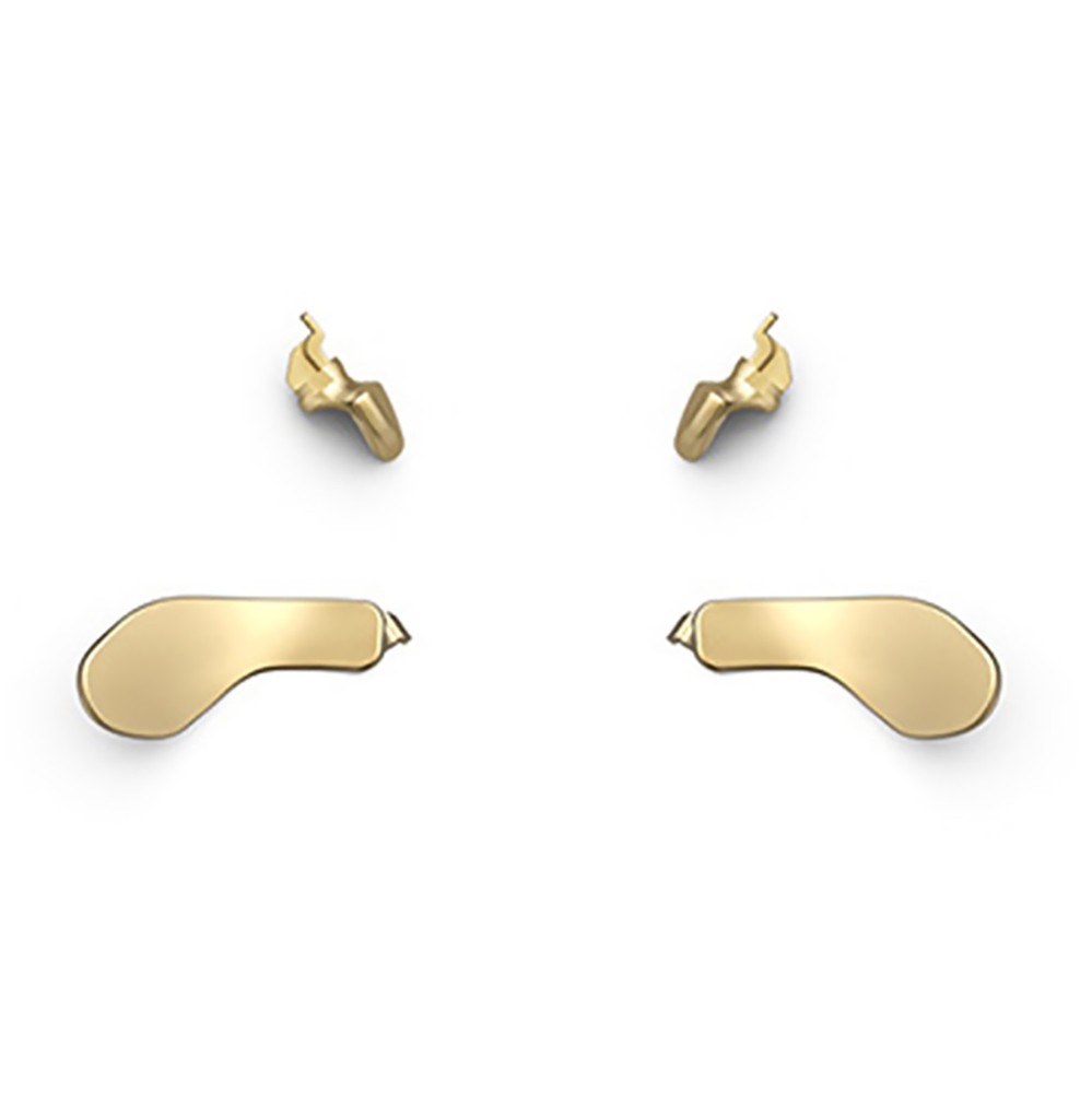 4PCS Gold Stainless Steel Back Button Paddles For PS5 Edge Controller Accessory