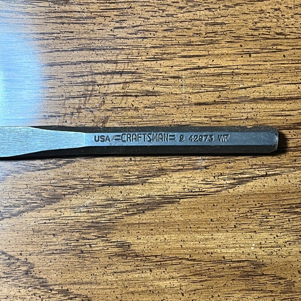 Craftsman WF 1/2" Cold Chisel Hex Shank 42973 USA