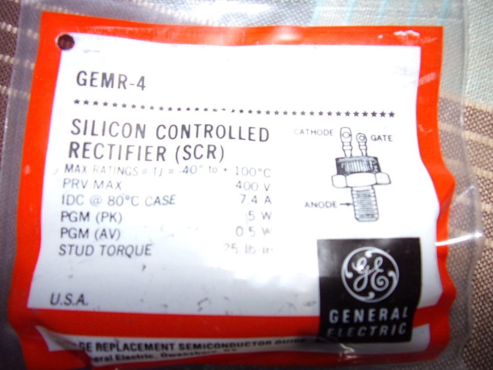 e GE SILICON CONTROLLED RECTIFIER ( SCR )
