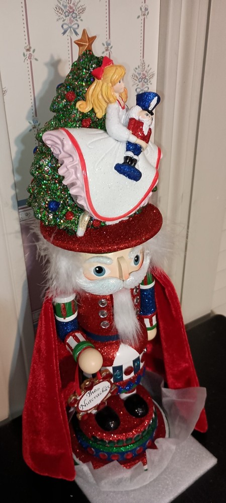 KURT ADLER- 18" H-HOLLYWOOD-NUTCRACKER BALLET-CLARA HAT NUTCRACKER-NEW-2025