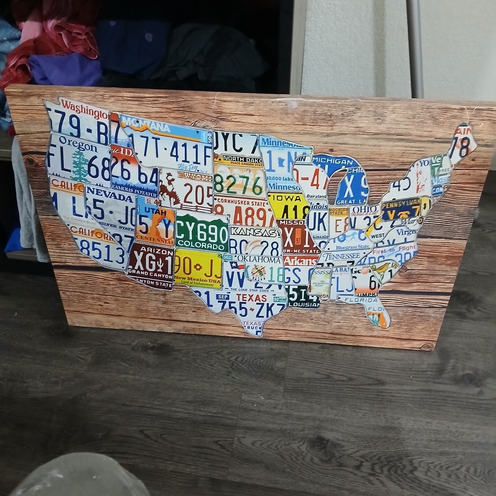 License Plate Map.