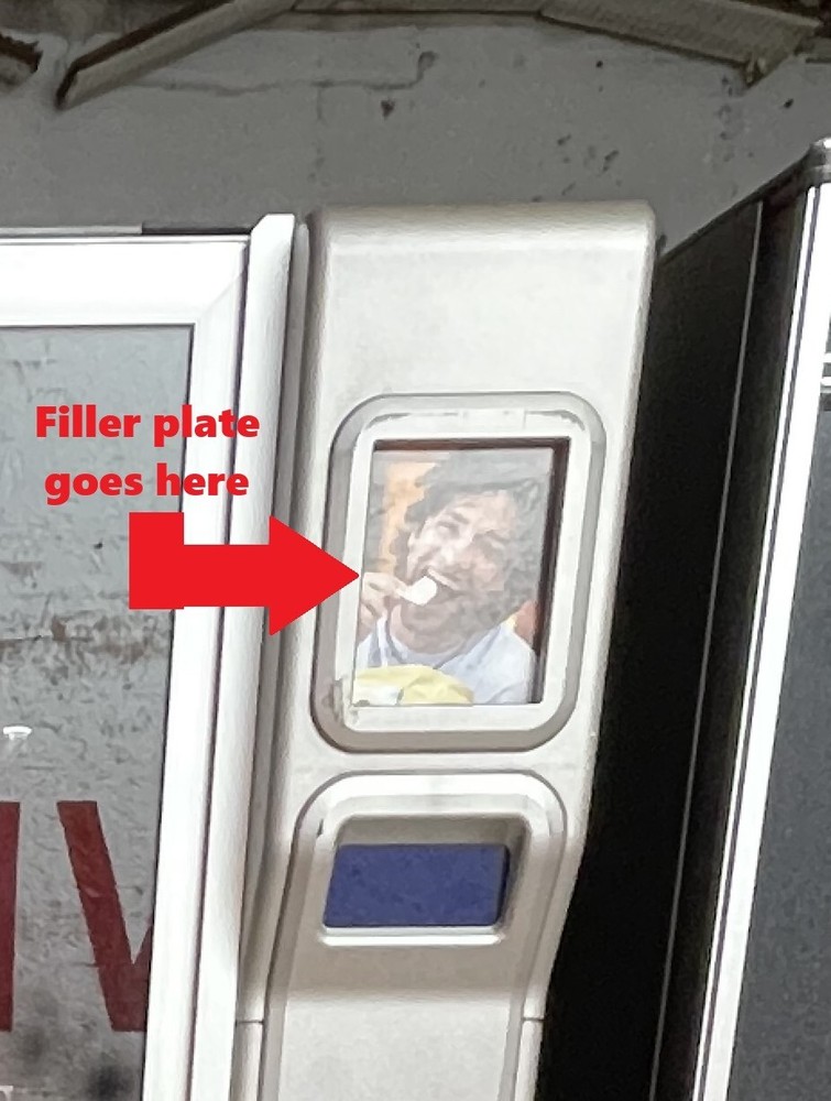Validator Filler Plate Antenna Mount -Allows for Easier Card Reader Installation