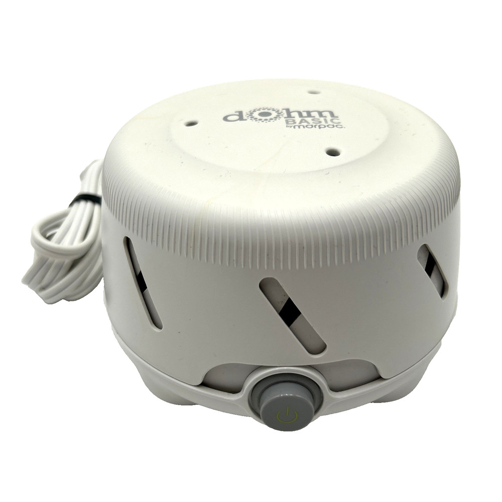 Marpac Dohm BM1SSUSWH Basic Sleep Aid White Noise Sound Machine Tested