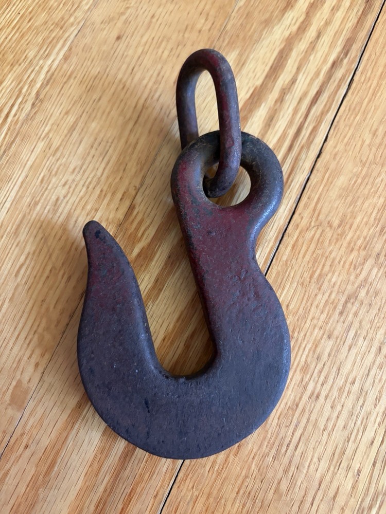 2 Antique Heavy Chain Hooks