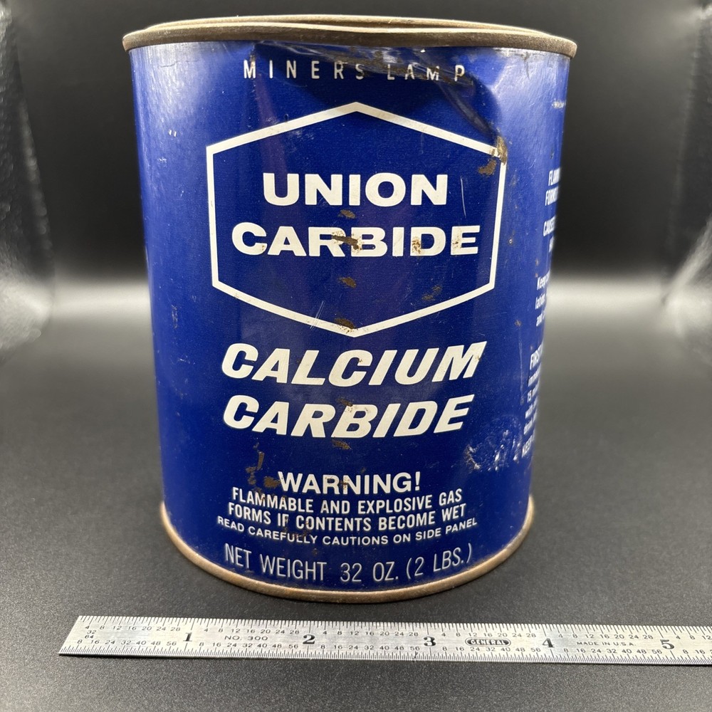 Vintage Union Carbide Mining Tin Sealed