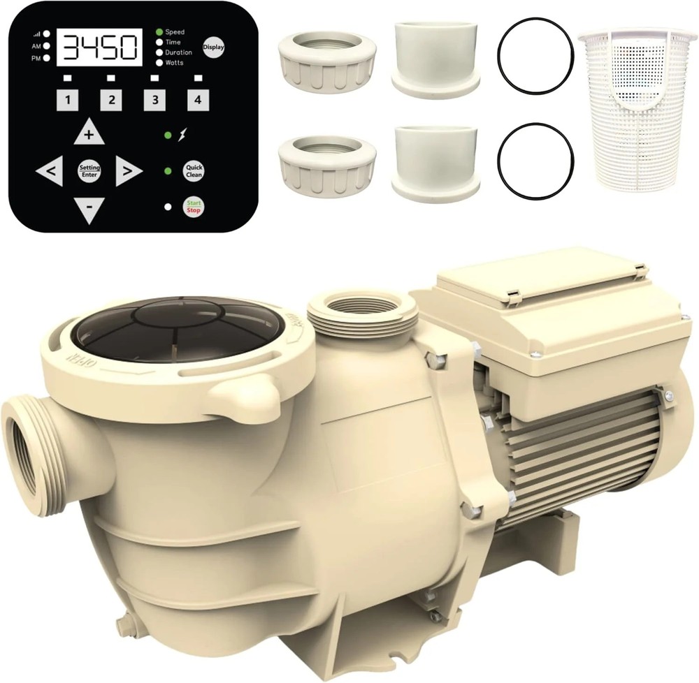 Model 73300 AUTO-FLO Variable Speed 3HP Pump for Inground &Above Ground Pools