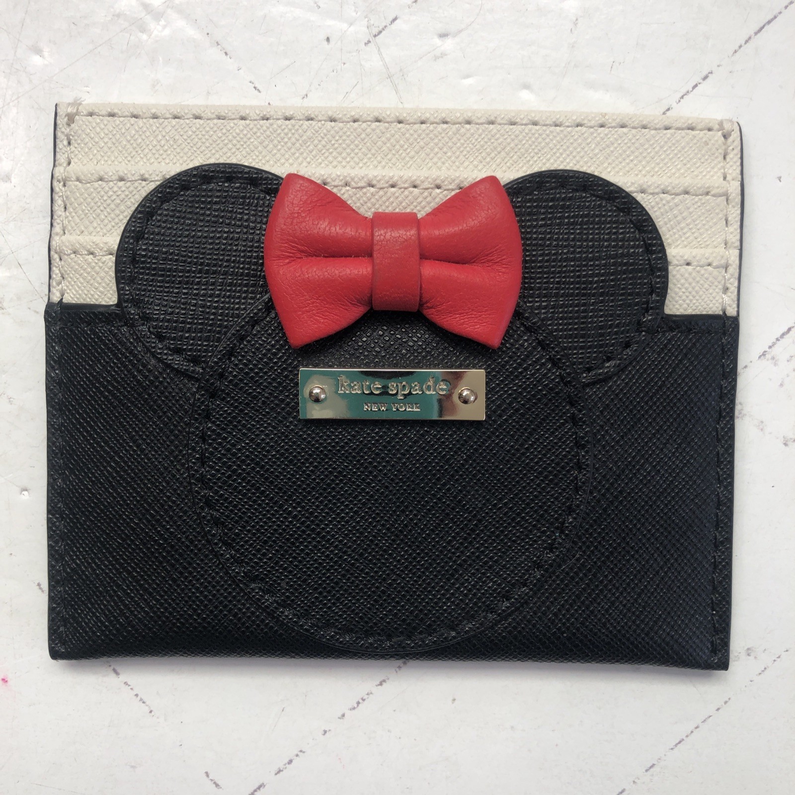 Kate Spade Disney Minnie Mouse Pocket Card Case Pouch Holder Wallet BARELY USED