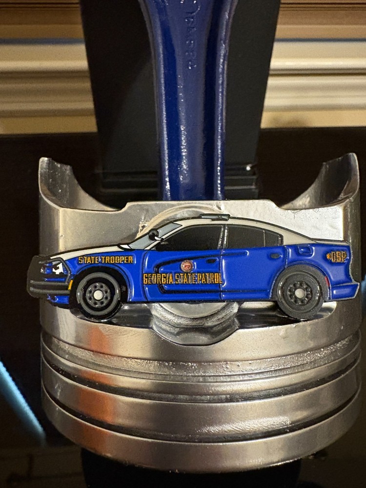 Unique Desktop Georgia State Trooper Dodge Piston Clock