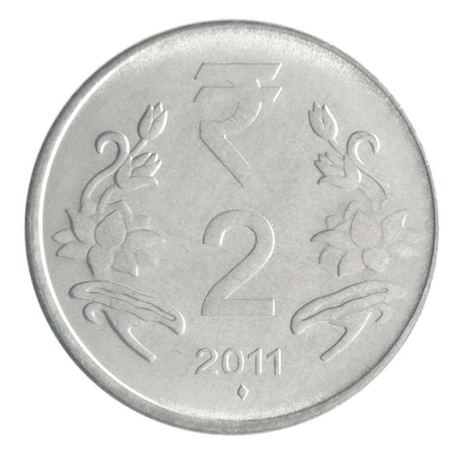 India 2 Rupees, 2011-2019, KM #395, Mint